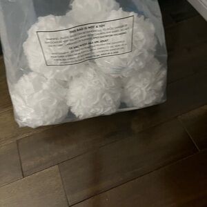 8 Wedding kissing white Rose artificial flower ball